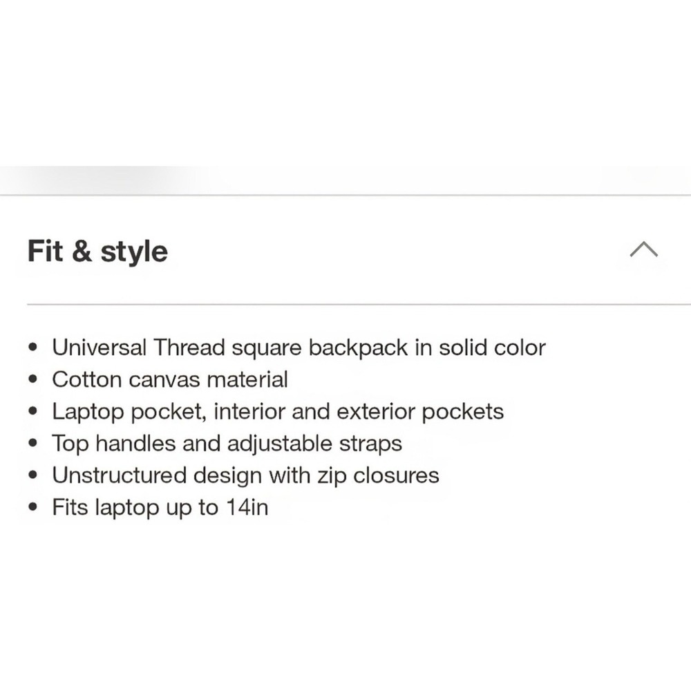 NWT Square Backpack tote- Universal Thread Green … - image 4